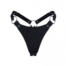 Трусики з натуральної шкіри Feral Feelings - String Bikini Black