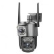 IP камера відеоспостереження RIAS SC03-4G Wi-Fi 2 об'єктива 4MP+4MP вулична з віддаленим доступом