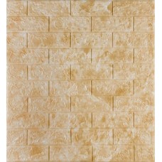 Самоклеюча декоративна панель 3D 3D Loft Os-BM11-3 Під цеглу бежевий мармур 700x770x3мм