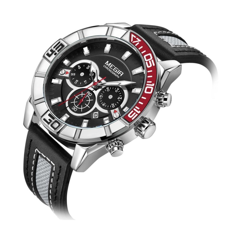 Годинник Megir Red Black MG2066 (ML2066GBK-1)