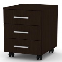 Комод на коліщатках Компаніт МП-3 Венге темний 40х49х53 см Комод на коліщатках Компаніт МП-3 Венге темний 40х49х53 см