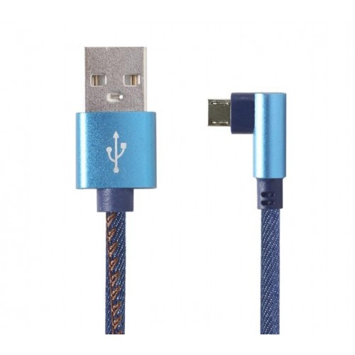 Кабель Cablexpert (CC-USB2J-AMmBML-1M-BL) USB 2.0 - microUSB, преміум, 1м, синій в інтернет супермаркеті PbayMarket!