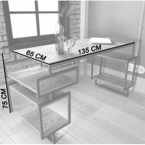 Стіл письмовий GoodsMetall із металу в стилі Лофт 1350х650х750 СТП155 Стіл письмовий GoodsMetall із металу в стилі Лофт 1350х650х750 СТП155