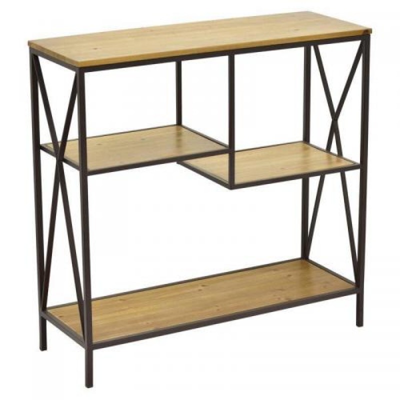 Консоль для дому в стилі Loft NS-439 830x700x250 мм Черный