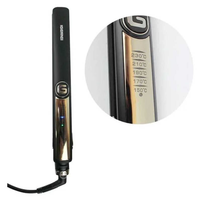 Прасування Випрямляч Щипці Для Волосся Gemei Gm 416 Black