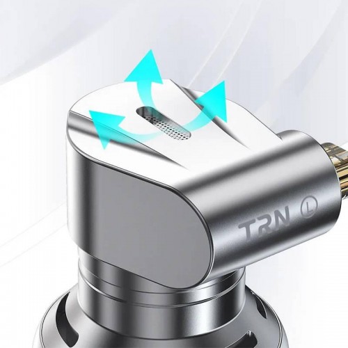 Динамічні навушники TRN EMX зі знімними коннекторами Сірий