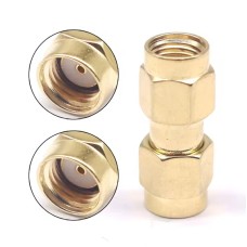 SMA перехідник коннектор з RP-SMA male на RP-SMA male без штирків з 2-х сторін