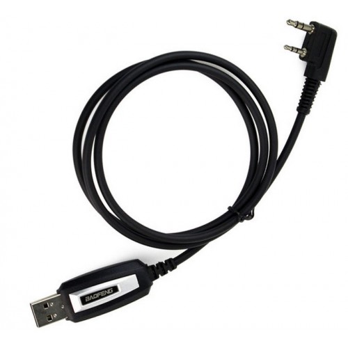 USB кабель програмування рацій Baofeng Kenwood Чорний USB кабель програмування рацій Baofeng Kenwood Чорний