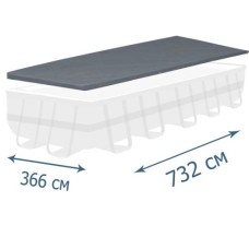 Захисний тент - чохол InPool 33022,  ▭ 732 х 366 см для каркасного басейну