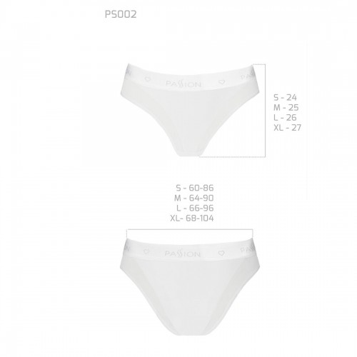 Трусики з прозорою вставкою Passion PS002 PANTIES white, size L в інтернет супермаркеті PbayMarket!