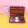 Набір для малювання та творчості No Brand ART set Єдиноріг дитячий в алюмінієвій валізі 145 предметів для юного художника Рожевий