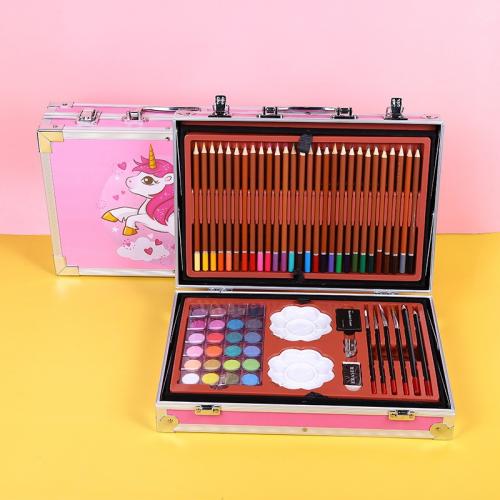 Набір для малювання та творчості No Brand ART set Єдиноріг дитячий в алюмінієвій валізі 145 предметів для юного художника Рожевий Набір для малювання та творчості No Brand ART set Єдиноріг дитячий в алюмінієвій валізі 145 предметів для юного художника Рожевий
