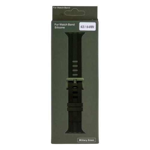 Ремінець ANCHOR Watch Band Silicone Shine Apple Watch 49 / Watch 45/ Watch 44 / Watch 42 mm Military Green Ремінець ANCHOR Watch Band Silicone Shine Apple Watch 49 / Watch 45/ Watch 44 / Watch 42 mm Military Green