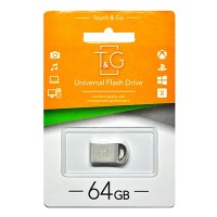 Флеш-накопичувач USB 64GB T&G 107 Metal Series Silver (TG107-64G)