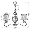 Люстра Candellux Clara 60x110 см Біло-сріблястий (33-21618)