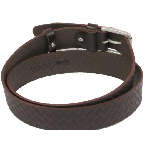 Шкіряний ремінь Skipper 110-130 x 3.8 см Коричневий (1101-38) Шкіряний ремінь Skipper 110-130 x 3.8 см Коричневий (1101-38)