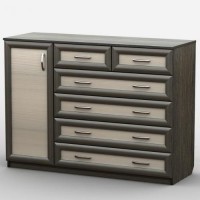 Комод Тиса Мебель АКМ-47 1 Венге Дуб молочний 90x45x120 см Комод Тиса Мебель АКМ-47 1 Венге Дуб молочний 90x45x120 см