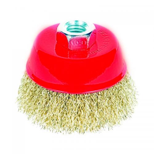 Щітка дротяна чашеподібна Ø100мм М14×2мм (латунированная) SIGMA (9014101) Щітка дротяна чашеподібна Ø100мм М14×2мм (латунированная) SIGMA (9014101)