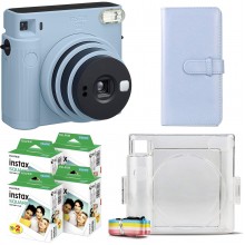 Подарунковий набір фотоапарат Fujifilm Instax Square SQ1/Фотопапір 80 шт/Чохол/Фотоальбом 80 фото Блакитний