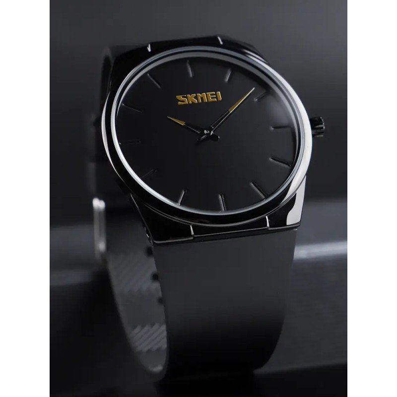 Наручний класичний годинник Skmei 1601S Чорний