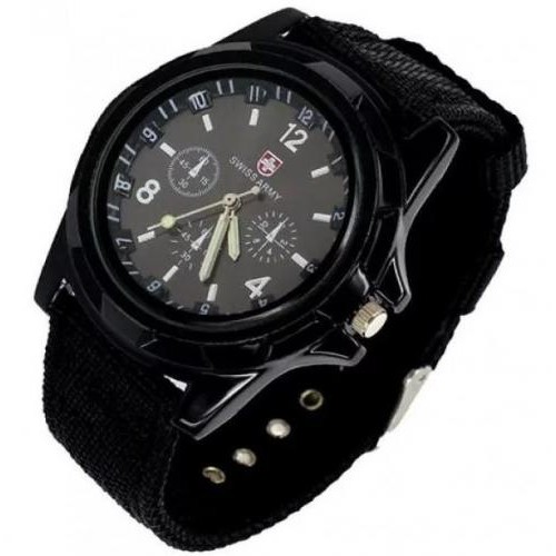 Чоловічий наручний годинник Swiss Army Watch Армійський кварцовий Чорний Чоловічий наручний годинник Swiss Army Watch Армійський кварцовий Чорний