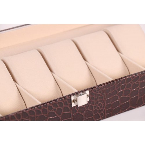 Шкатулка для зберігання годинників Craft 6PU.CROC.BR Коричневий