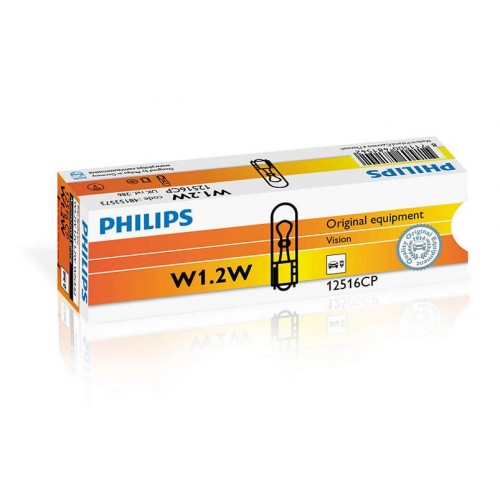 Автолампа ук. PHILIPS 12516CP W1,2W 12V 1,2W W2X4,6d в інтернет супермаркеті PbayMarket!