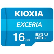 Карта пам'яті MicroSDHC 16GB UHS-I Class 10 Kioxia Exceria R100MB/s (LMEX1L016GG2) + SD-адаптер