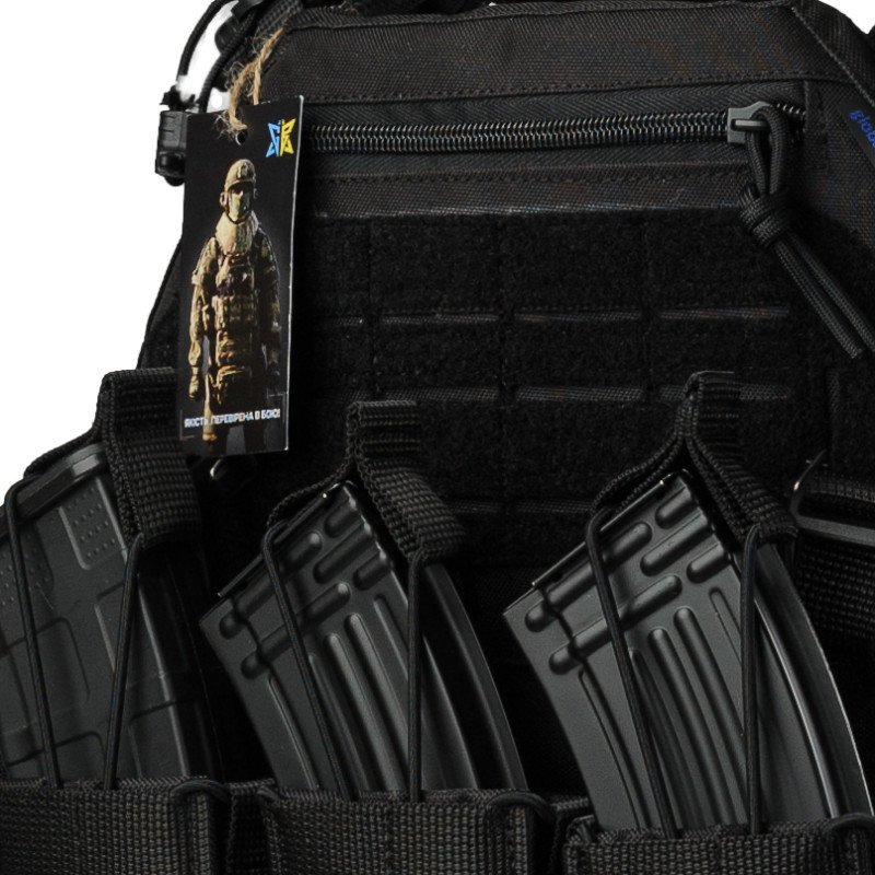 Плитоноска тактична зі швидким скиданням з підсумками No Brand Warmor Gen.3 Pro Max One Size Чорний (2396522337)