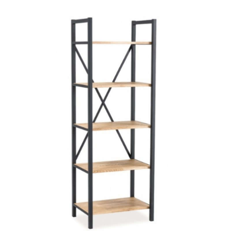 Стелаж для зберігання в стилі Loft NS-1691 1630x600x400 мм Черный