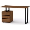 Стіл письмовий Лофт-2 Компаніт Горіх екко (120х60х72,8 см)