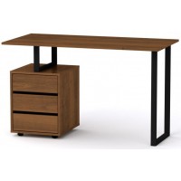 Стіл письмовий Лофт-2 Компаніт Горіх екко (120х60х72,8 см)
