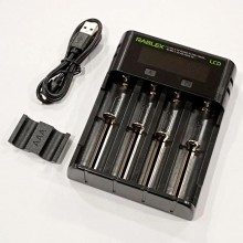 Зарядний пристрій для акумуляторів Rablex RB-405 з LCD дисплеєм А/АА/ААА/АААА/С/SC/F6 Hi-Cd Ni-MH