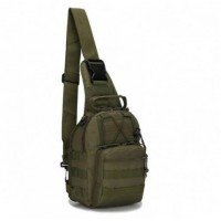 Cумка тактична через плече Military Oxford 600D 6 л Олива