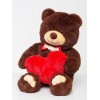 Плюшевий ведмедик з серцем Mister Medved Берті 110 см Бурий (028)