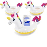 Підстаканник, що плаває Intex 57506-3 «Єдиноріг», 41 х 20 см, 3 шт