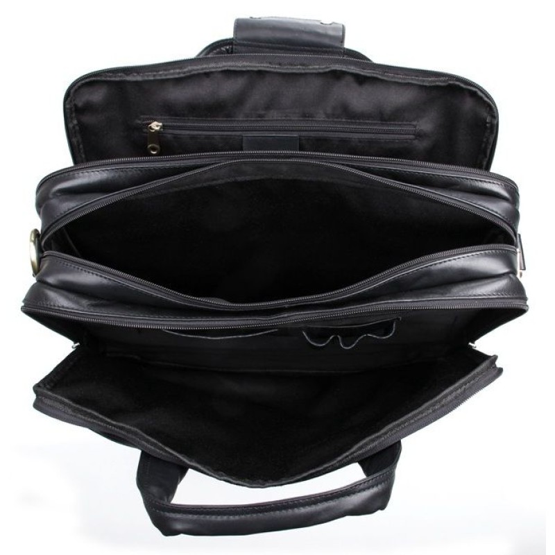 Сумка чоловіча Vintage 14242 для ноутбука 15.6 Чорна, Чорний