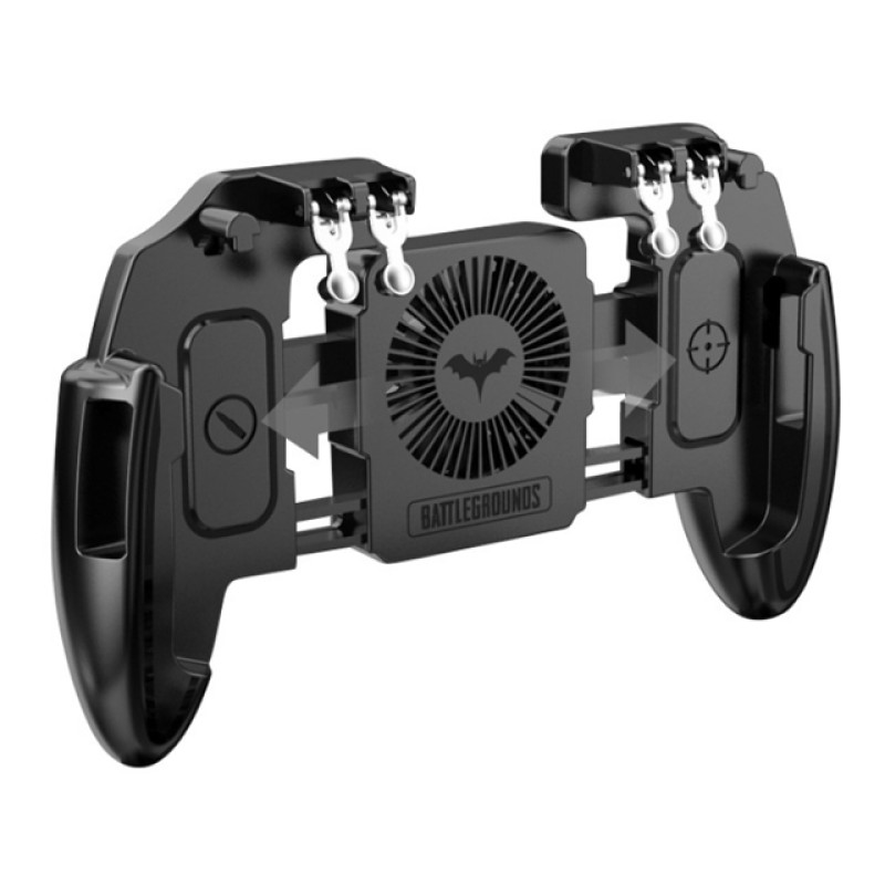 Бездротовий геймпад тригер для смартфонів Union PUBG Mobile M 11 з вентилятором та акумулятором на 800 mAh + напальчники