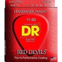 Струни для електрогітари DR RDE-11 Red Devils Heavy Coated Electric Guitar 11/50 Струни для електрогітари DR RDE-11 Red Devils Heavy Coated Electric Guitar 11/50