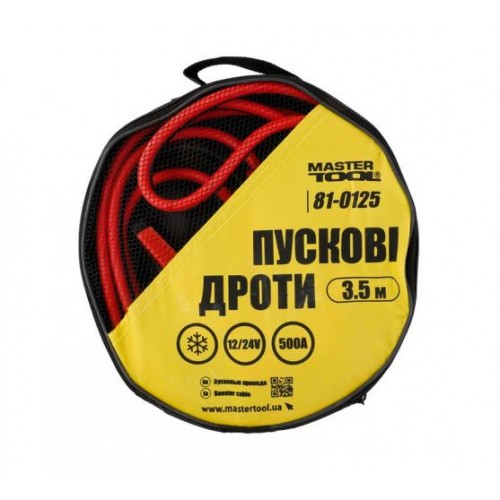 Провід пусковий MASTERTOOL 500 А 3.5 м 81-0125