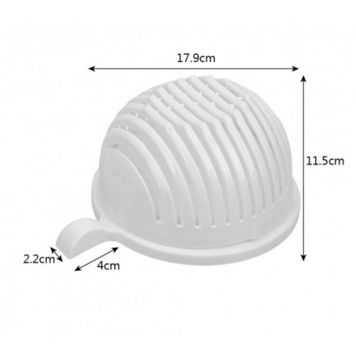 Овочерізка для салатів SALAD CUTTER BOWL Біла (300703)