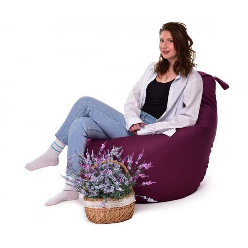 Крісло Мішок Груша Рогожка 120х85 Студія Комфорту Розмір Стандарт бузковий Крісло Мішок Груша Рогожка 120х85 Студія Комфорту Розмір Стандарт бузковий