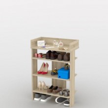 Стелаж для взуття Тиса Мебель ТО-212 Дуб сонома 91x60 см