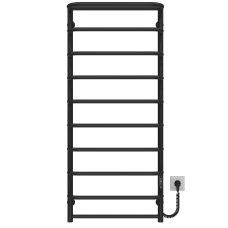 Рушникосушарка електрична Стандарт з полицею П10 500х1200 Deffi Чорний JD03 (C.SP.120.50.10.E.B.R.1)