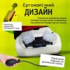 Масажна роликова подушка Brillix PMP-8029 Чорний (PMP-8029)