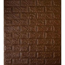 Самоклеюча декоративна панель Loft-Expert під коричневу цеглу 700x770x5 мм