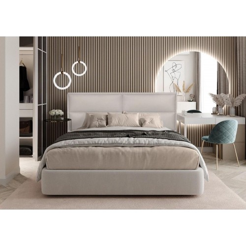 Ліжко BNB Santa Maria Comfort 120 х 190 см З підйомним механізмом та нішою для білизни Екошкіра Бежевий в інтернет супермаркеті PbayMarket!