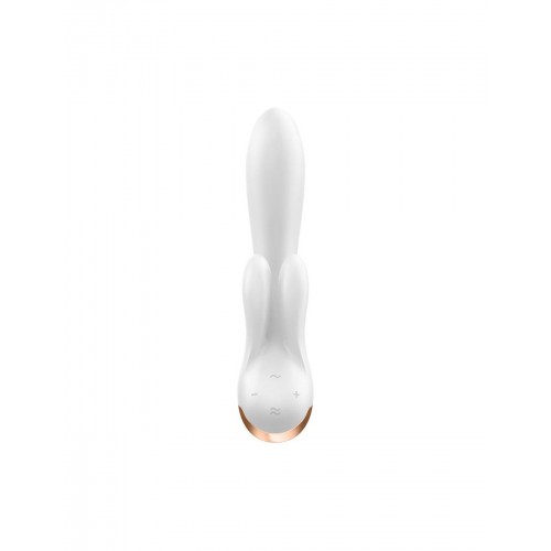 Смарт вібратор-кролик із подвійним відростком Satisfyer Double Flex White в інтернет супермаркеті PbayMarket!