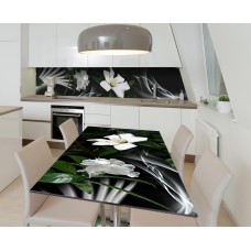 Наклейка 3Д вінілова на стіл Zatarga «Оксамитовий жасмин» 600х1200 мм (Z184010st)