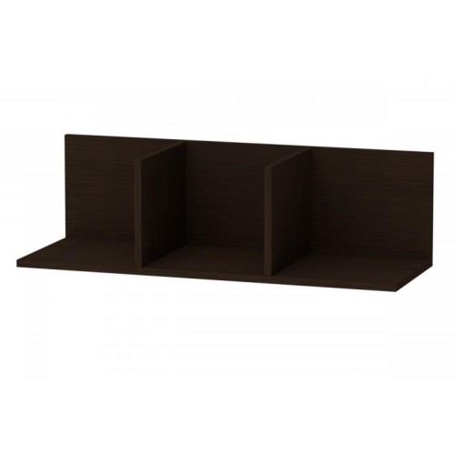 Полиця навісна Компанит П 30 85х30х25 см Венге темний Полиця навісна Компанит П 30 85х30х25 см Венге темний